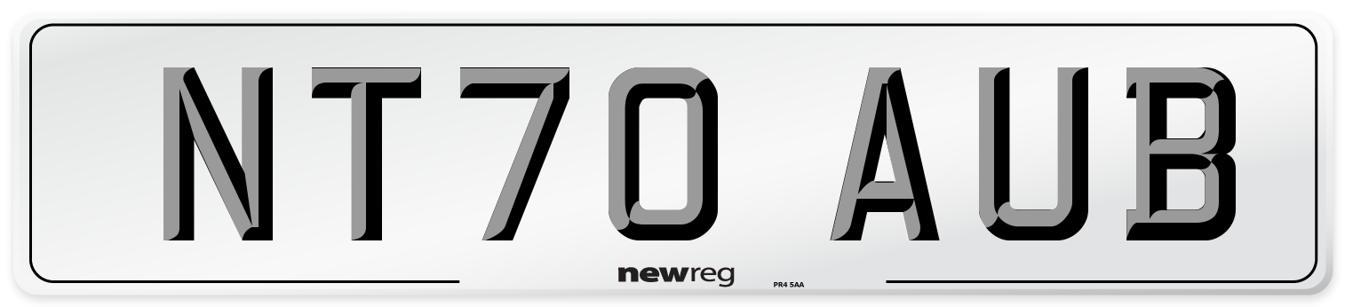 NT70 AUB Number Plate from New Reg